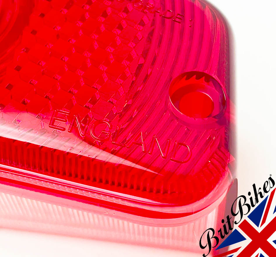 GENUINE LUCAS L564 REAR LAMP TAIL LIGHT LENS BSA NORTON TRIUMPH AMC CLASSIC BIKE
