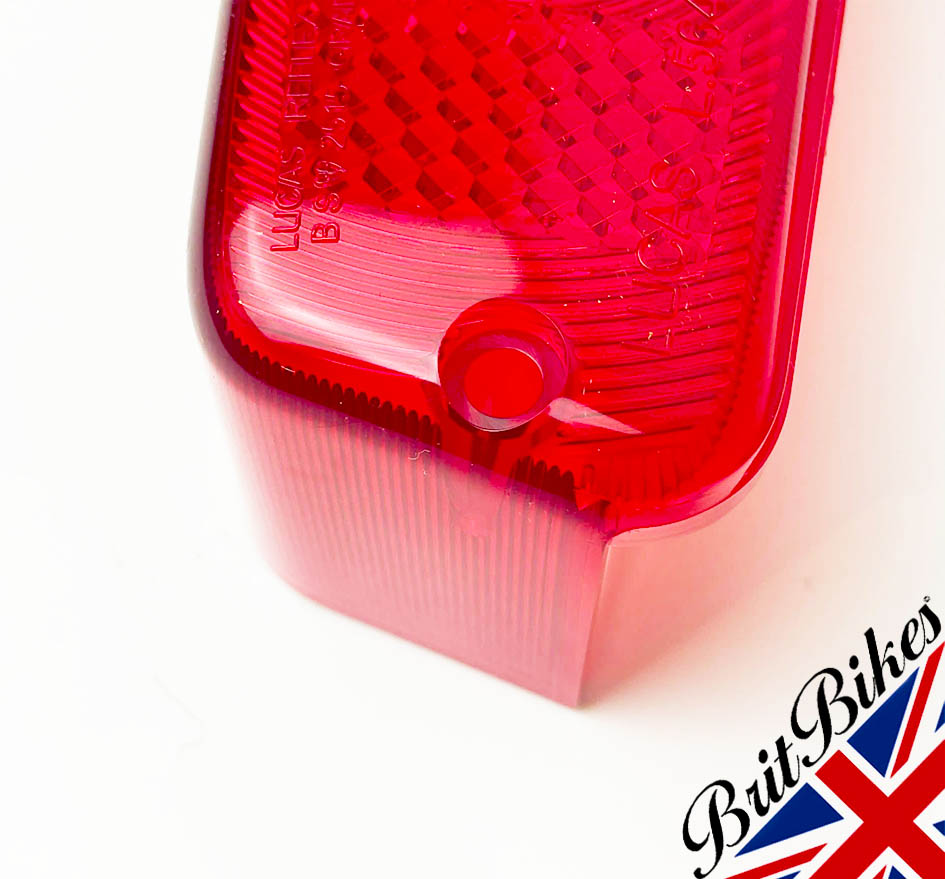 GENUINE LUCAS L564 REAR LAMP TAIL LIGHT LENS BSA NORTON TRIUMPH AMC CLASSIC BIKE
