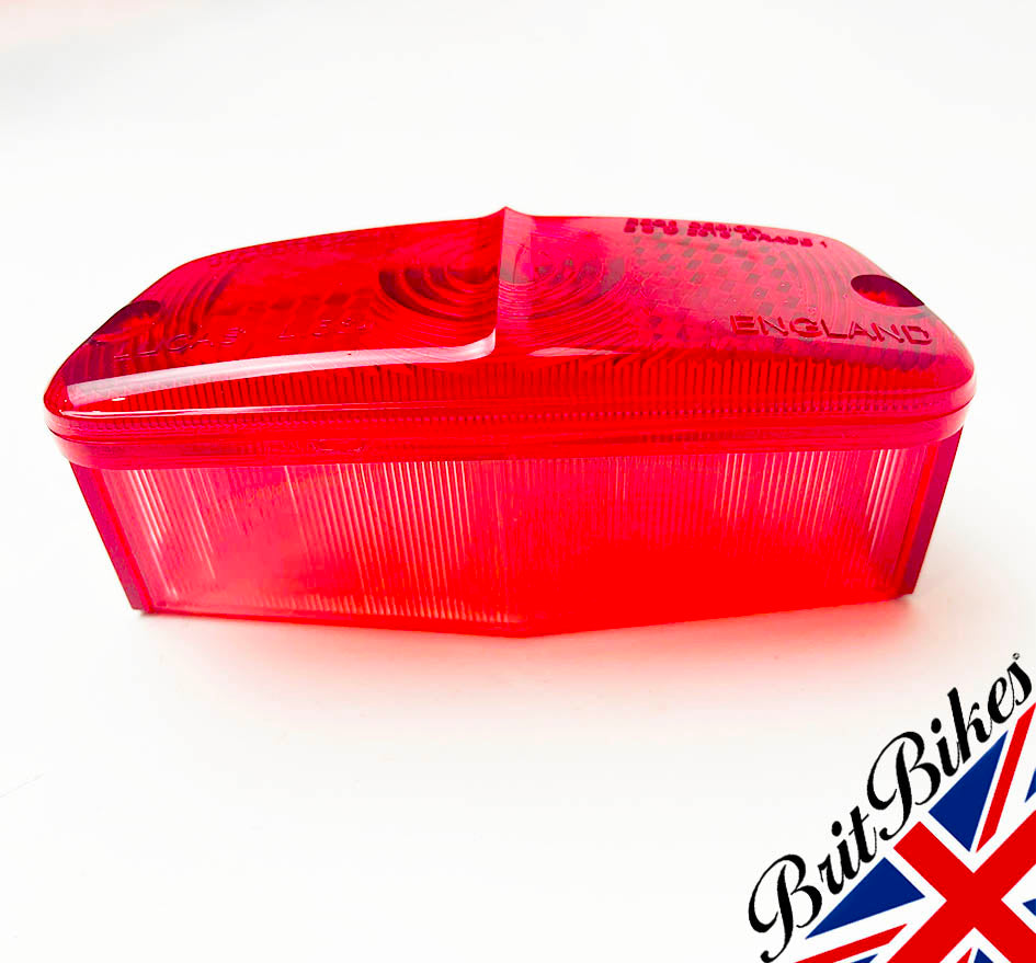 GENUINE LUCAS L564 REAR LAMP TAIL LIGHT LENS BSA NORTON TRIUMPH AMC CLASSIC BIKE