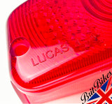 GENUINE LUCAS L564 REAR LAMP TAIL LIGHT LENS BSA NORTON TRIUMPH AMC CLASSIC BIKE