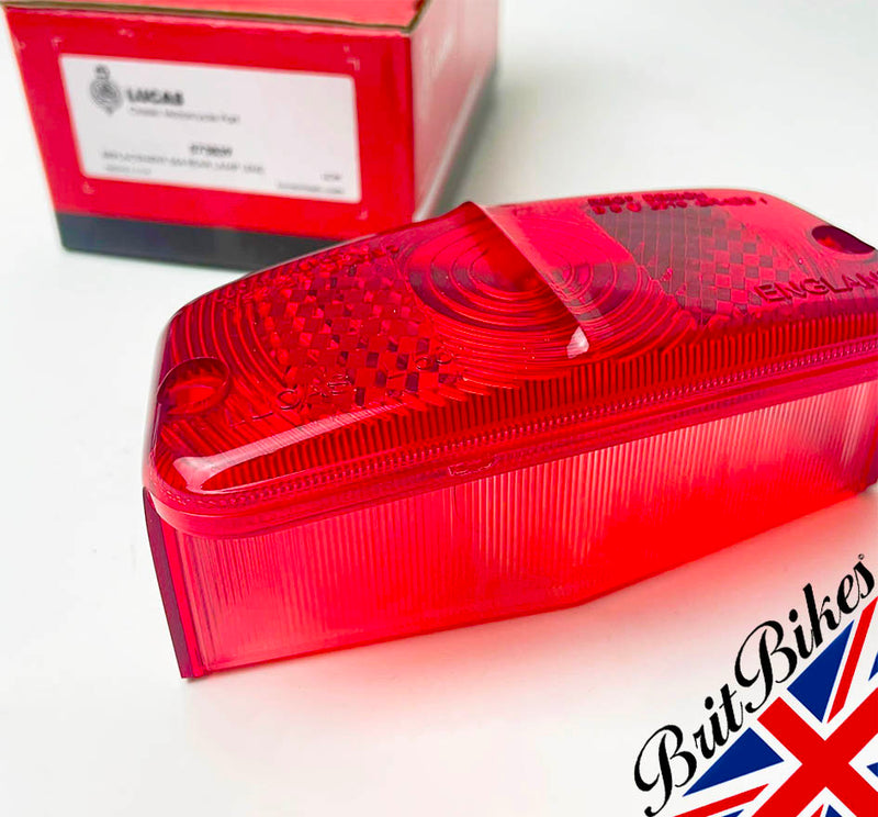 GENUINE LUCAS L564 REAR LAMP LENS - BSA NORTON TRIUMPH AMC CLASSIC BIKE