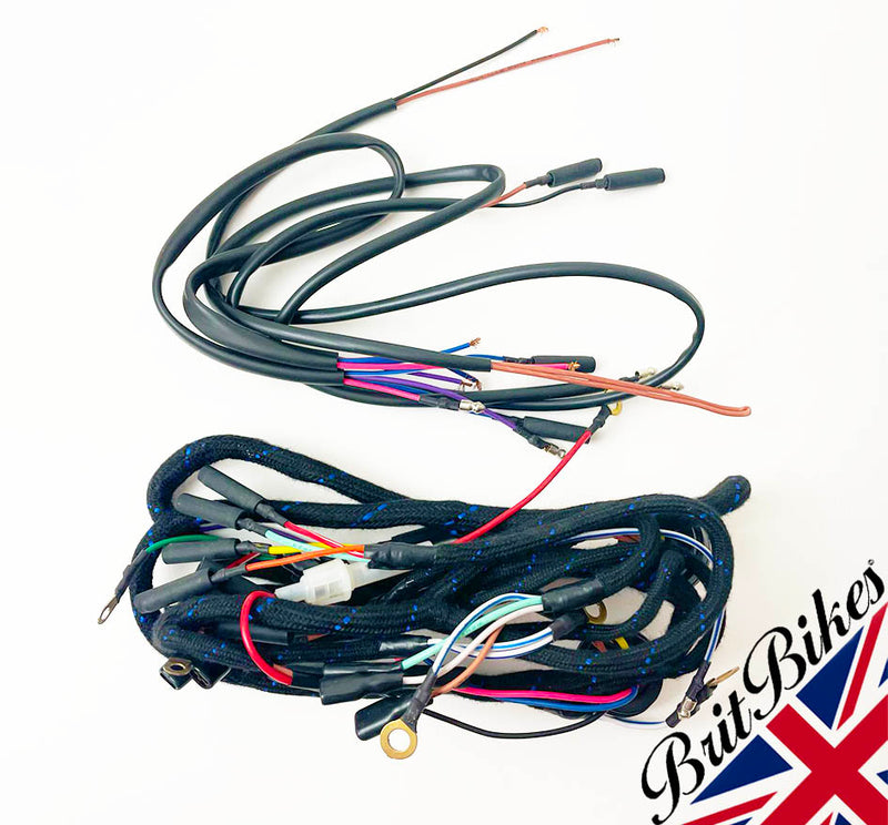 LUCAS MAIN WIRING HARNESS BSA BANTAM WIPAC S4609 D10 D14 D175 B175 (-'71)