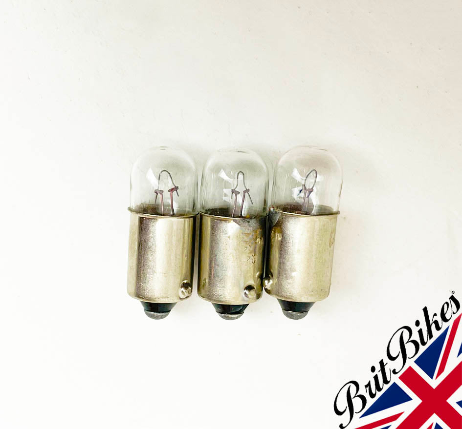 GENUINE LUCAS MOTORCYCLE PILOT LIGHT BULB 12V 4W BA9S LLB233T - CHOOSE QTY