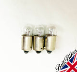 GENUINE LUCAS MOTORCYCLE PILOT LIGHT BULB 12V 4W BA9S LLB233T - CHOOSE QTY