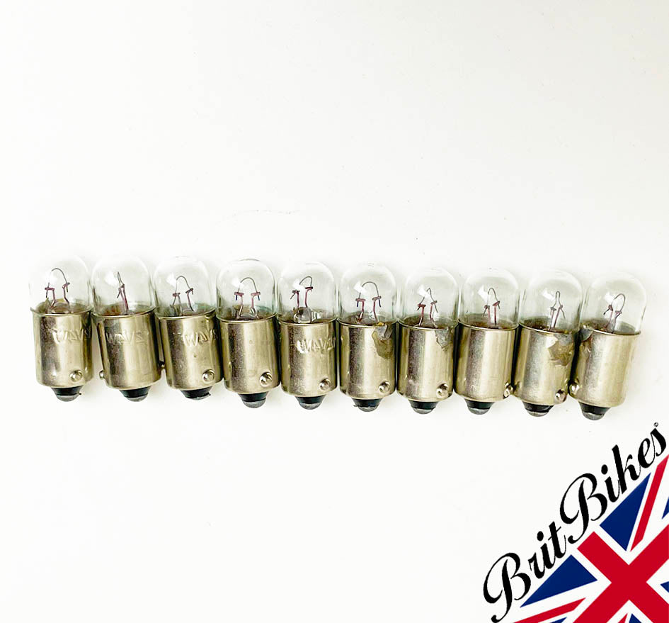 GENUINE LUCAS MOTORCYCLE PILOT LIGHT BULB 12V 4W BA9S LLB233T - CHOOSE QTY