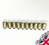GENUINE LUCAS MOTORCYCLE PILOT LIGHT BULB 12V 4W BA9S LLB233T - CHOOSE QTY