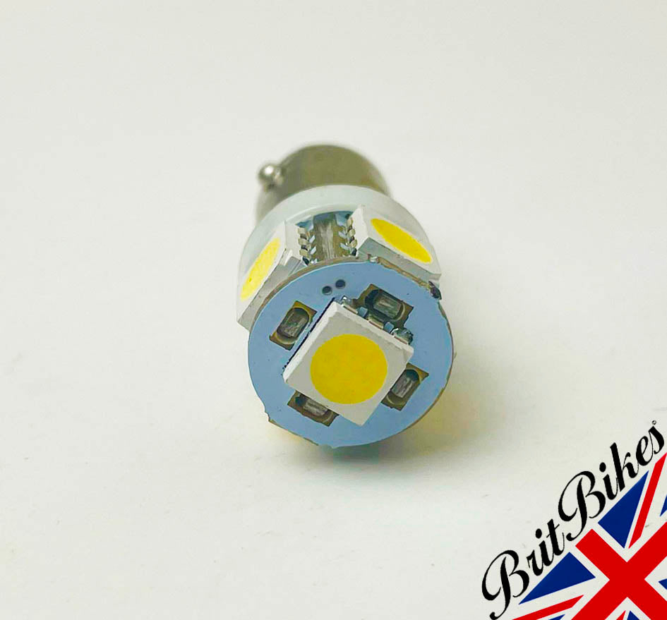 GENUINE LUCAS CLASSIC MOTORCYCLE LED INSTRUMENT PILOT BULB 12V BA9S BSA TRIUMPH