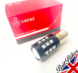 GENUINE LUCAS MOTORCYCLE L917 REAR LED STOP TAIL LIGHT BULB 12V WHITE RED