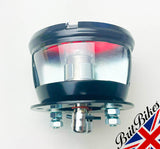 MILLER TYPE VINCENT VELOCETTE REAR STOP TAIL NUMBER PLATE LIGHT LAMP CAFE CUSTOM