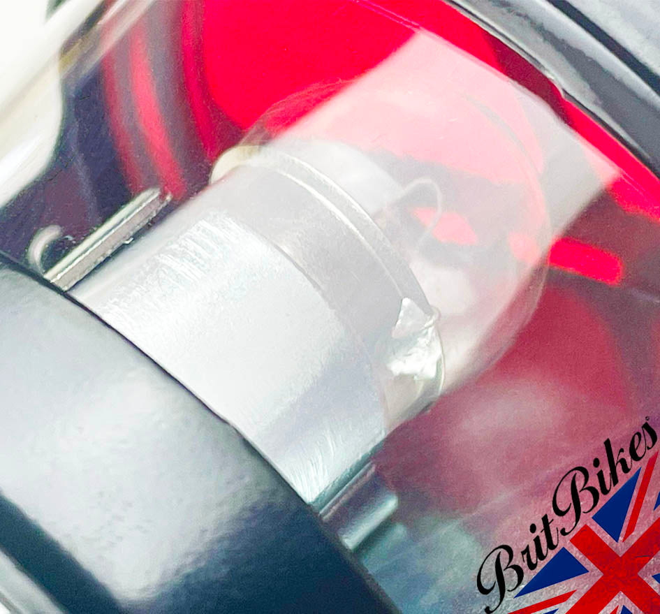 MILLER TYPE VINCENT VELOCETTE REAR STOP TAIL NUMBER PLATE LIGHT LAMP CAFE CUSTOM