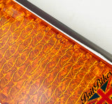 PAIR OF AMBER OIL COOLER REFLECTORS - TRIUMPH T150 T160 TRIDENT 19-1338 19-1119