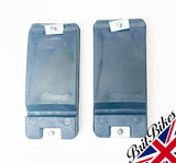 PAIR OF AMBER OIL COOLER REFLECTORS - TRIUMPH T150 T160 TRIDENT 19-1338 19-1119