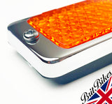 PAIR RER22 AMBER REFLECTORS TRIUMPH X75 BSA A75 ROCKET 3 B25 B50 - 57160 19-1338