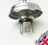 GENUINE LUCAS MOTORCYCLE CAR P45T LED HEADLIGHT BULB 6-24V DUAL POLARITY