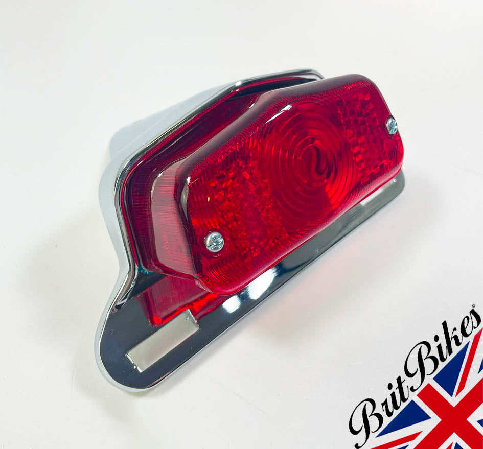 MOTORBIKE REAR LAMP LIGHT LUCAS 564 STYLE & MOUNTING BRACKET TRIUMPH CAFE RACER