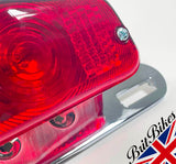 MOTORBIKE REAR LAMP LIGHT LUCAS 564 STYLE & MOUNTING BRACKET TRIUMPH CAFE RACER