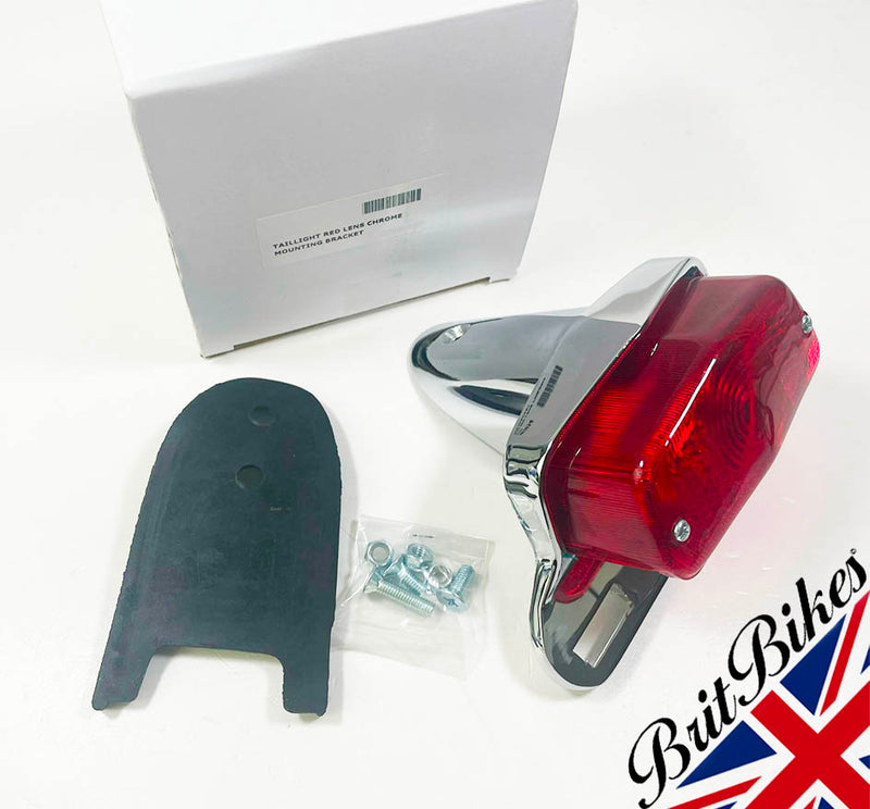 REAR LAMP LIGHT LUCAS 564 STYLE & MOUNTING BRACKET TRIUMPH CAFE RACER
