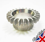 NORTON ES2 SINGLE CYLINDER EXHAUST ROSE NUT - MADE IN ENGLAND - A2/168S