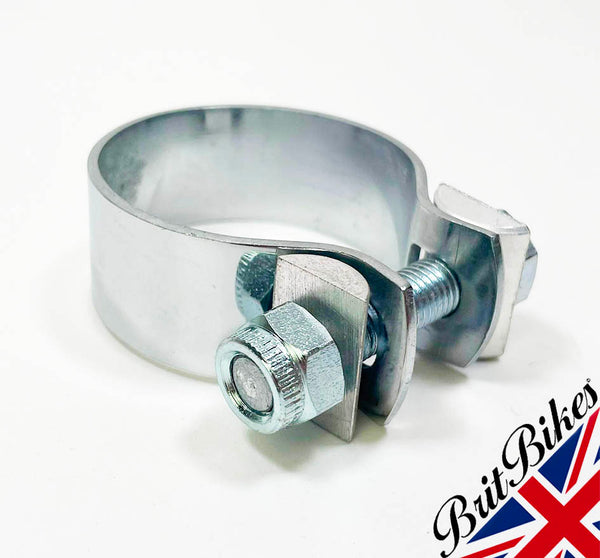 MM 110 Exhaust Silencer Clip – 1 5/8" Diameter Washer Type – Chrome