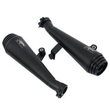MOTONE SATURN V EXHAUST SILENCERS - TRIUMPH T100 T120 BONNEVILLE EURO 4 - BLACK