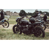 MOTONE SATURN V EXHAUST SILENCERS - TRIUMPH T100 T120 BONNEVILLE EURO 4 - BLACK