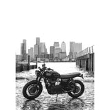 MOTONE SATURN V EXHAUST SILENCERS - TRIUMPH T100 T120 BONNEVILLE EURO 4 - BLACK