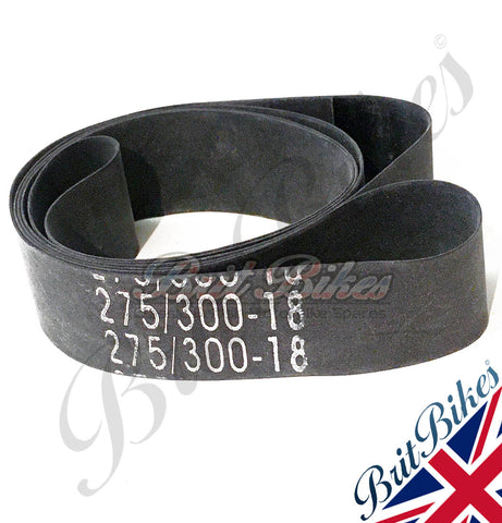 QUALITY 18" RUBBER RIM TAPE 30MM WIDE - BIKE MOTORCYCLE MOTORBIKE WHEEL