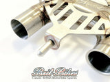 Motone X-Pipe De Cat Exhaust Triumph Bonneville T100 T120 Twin Bobber POWER