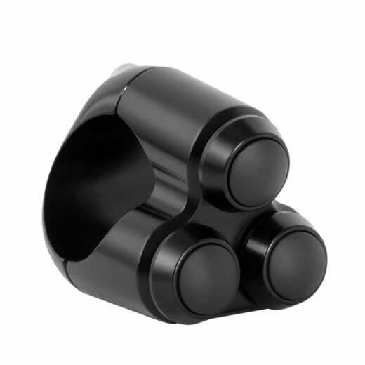 Motone Triple Micro Switch Motorbike Button Housing - 22mm 7/8" Handlebar Black
