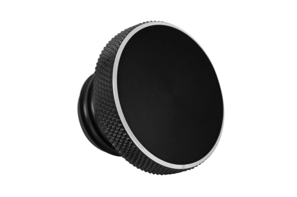 MOTONE CUSTOM FUEL GAS TANK CAP - BLACK - TRIUMPH HARLEY ETC