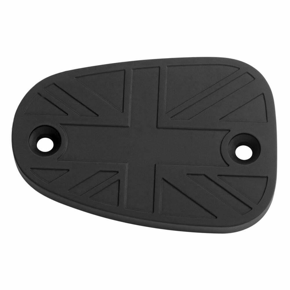 Motone Billet Disc Brake Oil Reservoir Master Cylinder Cap - Black - Triumph