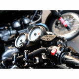 Motone Billet Disc Brake Oil Reservoir Master Cylinder Cap - Black - Triumph