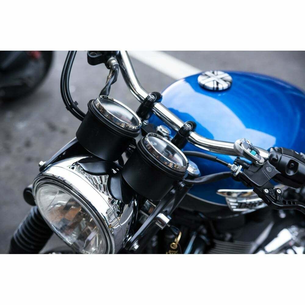 Motone Triumph Bonneville Lay Flat Dash Gauge - Speedo Tacho Clock Mount Bracket