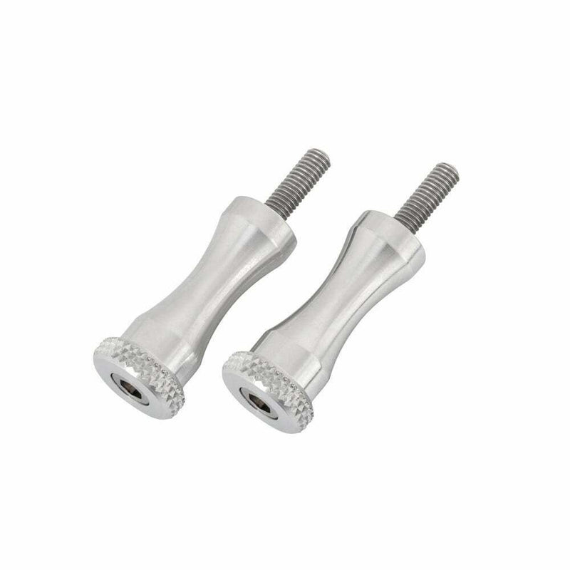 Motone Quick Release Aluminium Seat Bolts - Polish - Hinckley Triumph
