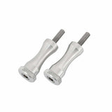 Motone Quick Release Aluminium Seat Bolts - Polish - Hinckley Triumph