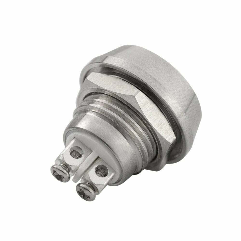MOTONE CUSTOM BILLET MICRO SWITCH BUTTON MOMENTARY M12 STAINLESS - HORN STARTER
