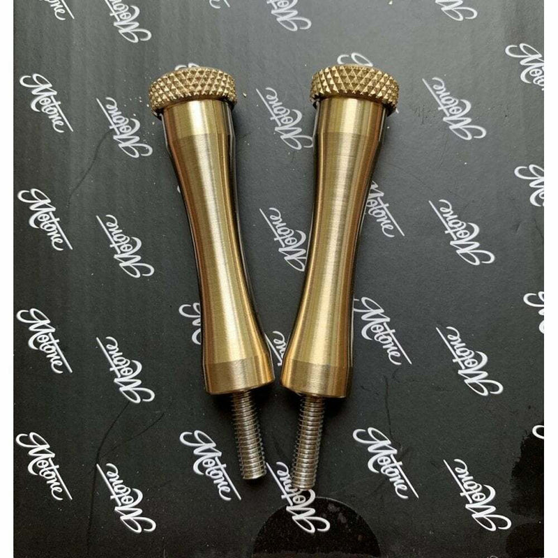 MOTONE QUICK RELEASE SEAT BOLTS - BRASS - HINCKLEY TRIUMPH BONNEVILLE THRUXTON