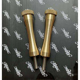 MOTONE QUICK RELEASE SEAT BOLTS - BRASS - HINCKLEY TRIUMPH BONNEVILLE THRUXTON