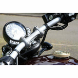 MOTONE CUSTOM FUEL GAS CAP - BRASS RIPPLED TOP ALUMINIUM THREAD - TRIUMPH HARLEY
