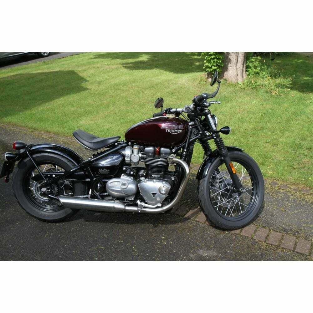 MOTONE CUSTOM FUEL GAS CAP - BRASS RIPPLED TOP ALUMINIUM THREAD - TRIUMPH HARLEY