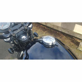 Motone Monza Fuel Petrol Cap Kit Polished for Triumph and Harley Davidson