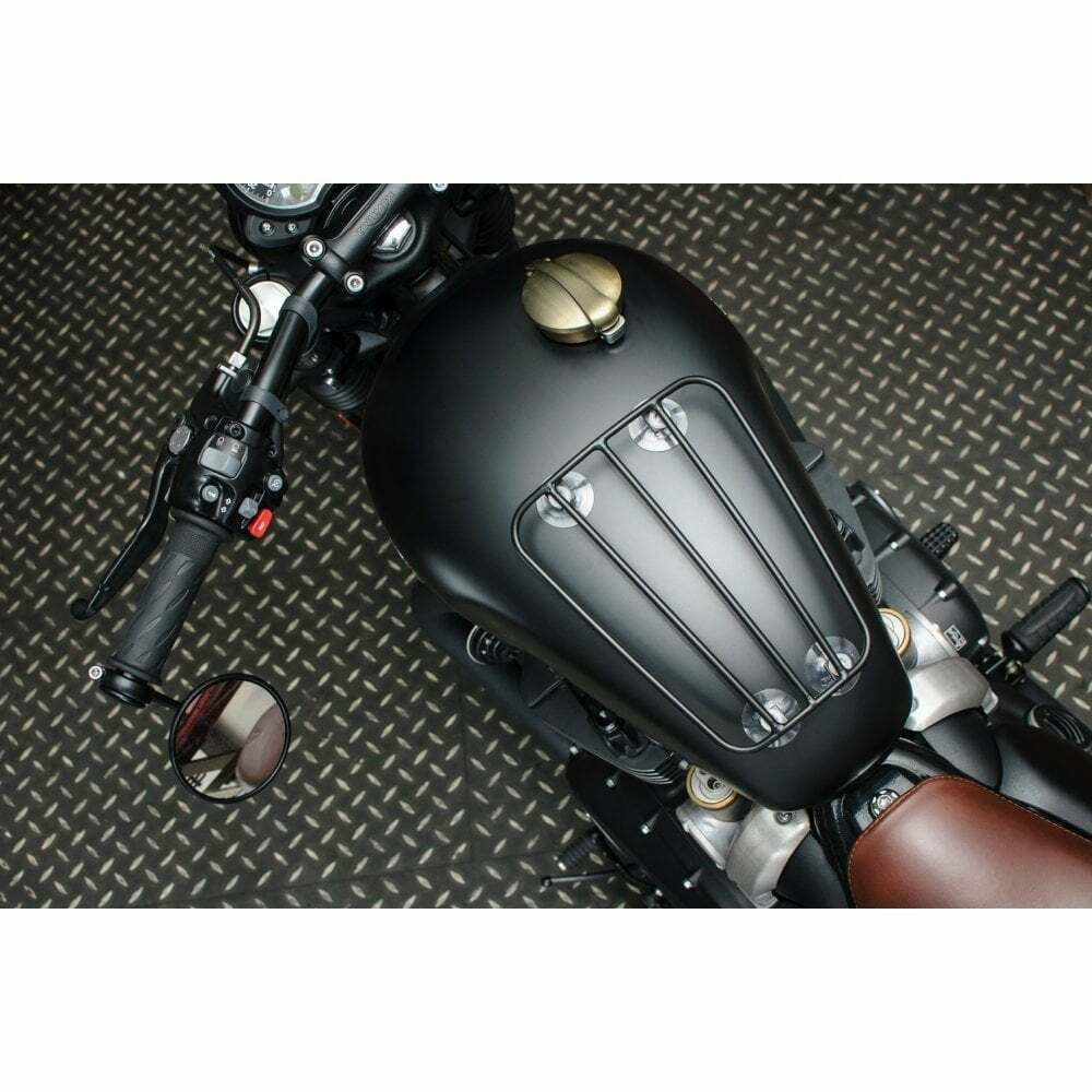 Motone Monza Fuel Petrol Cap Kit Brass for Triumph and Harley Davidson