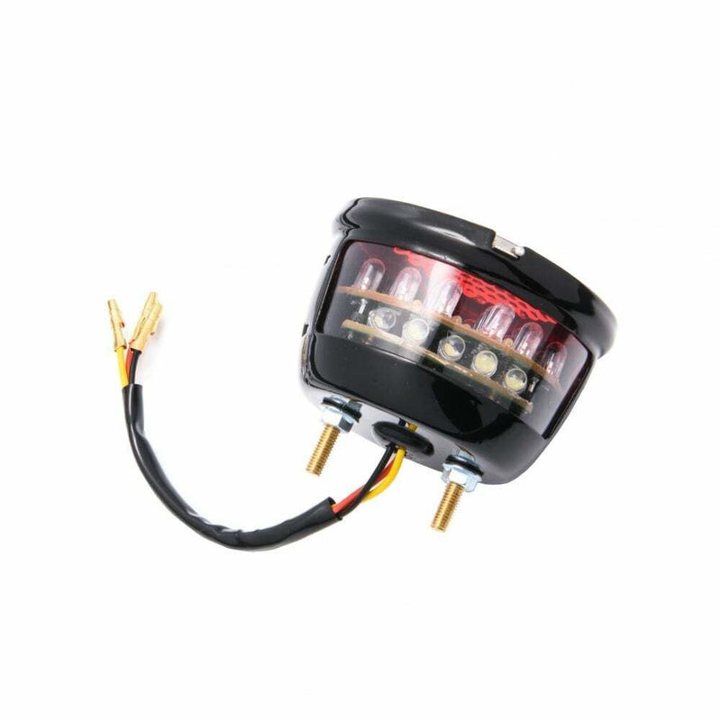 Motone Miller Vincent STOP Light - Tail Rear light Unit - Black Housing - LED