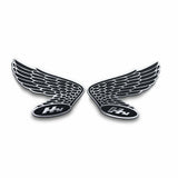 Motone Honda Wings HM Fuel Tank/Side Panel Emblem - Pair - Billet