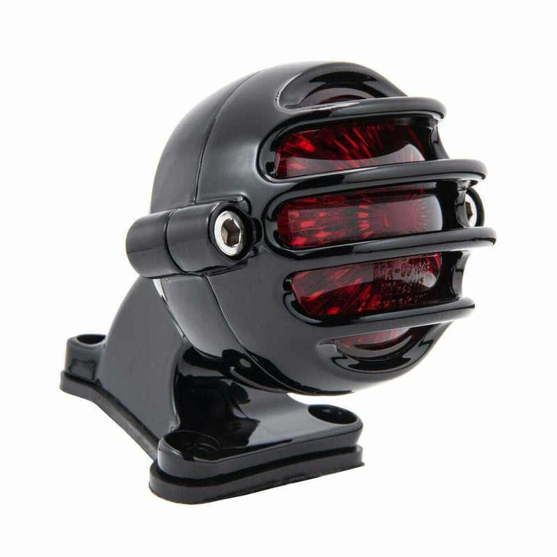 MOTONE LECTER LED TAIL LIGHT BLACK MOTORBIKE CAFE RACER BOBBER CUSTOM