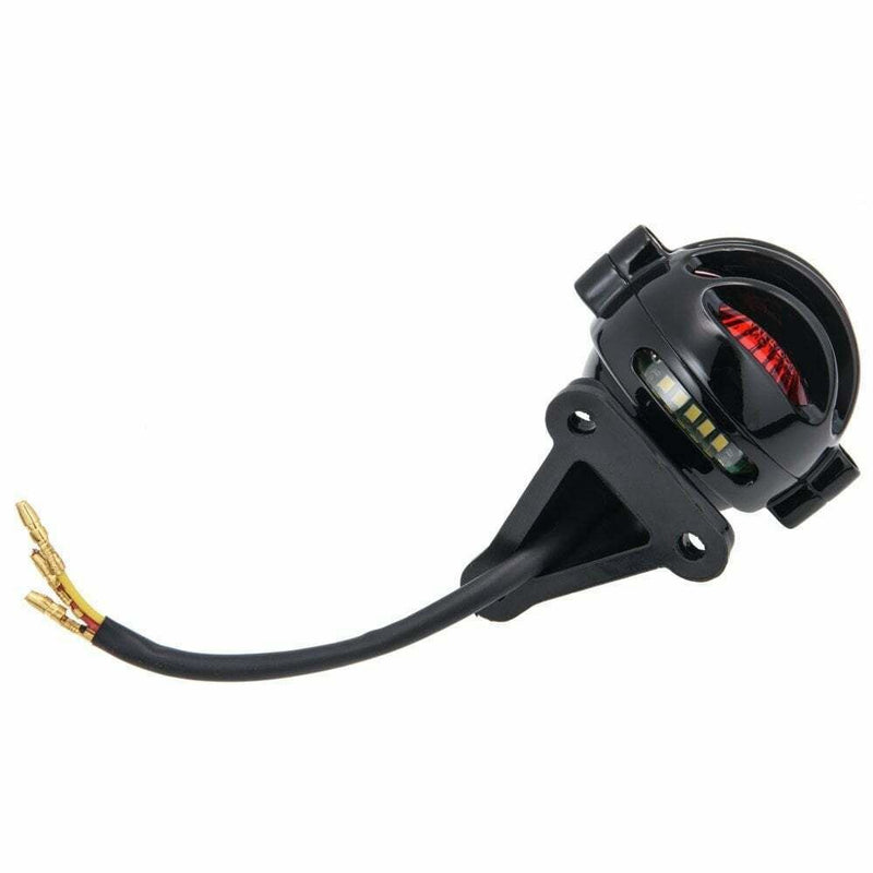 MOTONE LECTER LED TAIL LIGHT BLACK MOTORBIKE CAFE RACER BOBBER CUSTOM
