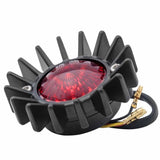 Motone Big Fin LED Tail Light Black Cafe Racer Bobber Custom