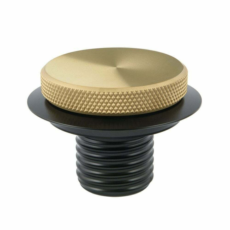 Motone BMW Airhead Billet Gas Fuel Petrol Tank Cap - Brass & Black