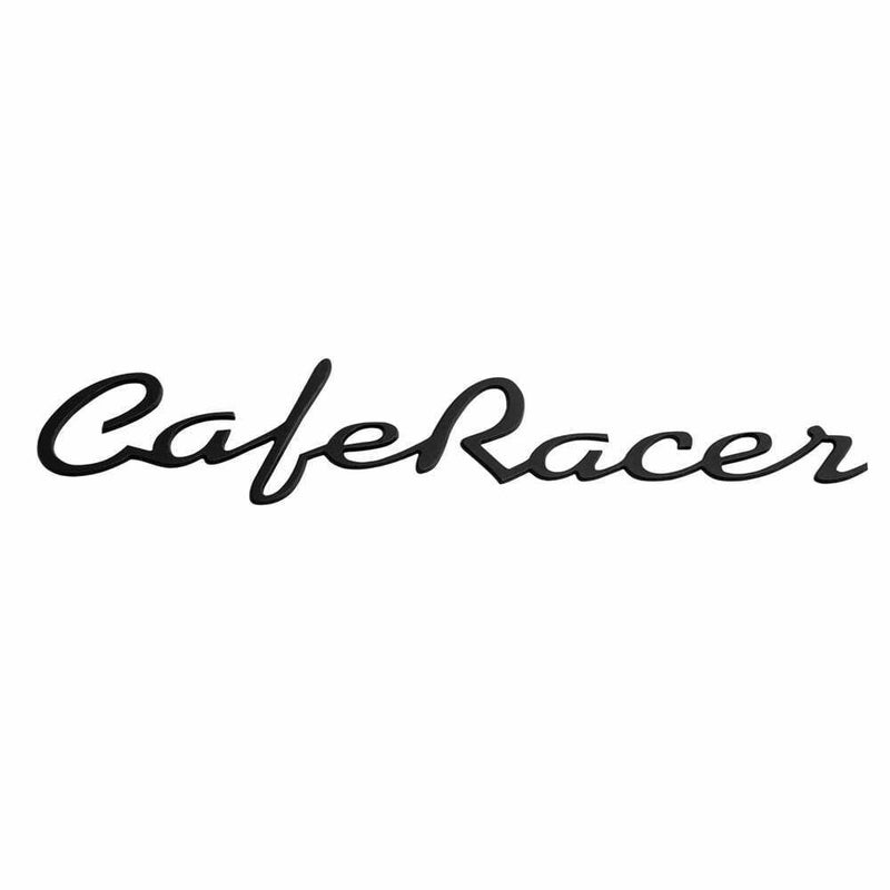 Motone Cafe Racer - Petrol Tank Side Panel Emblem Badge Pair - Black - Universal