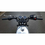 Motone Black Custom Top Riser Clamp Bridge 1" Bars - Hinckley Triumph Bonneville